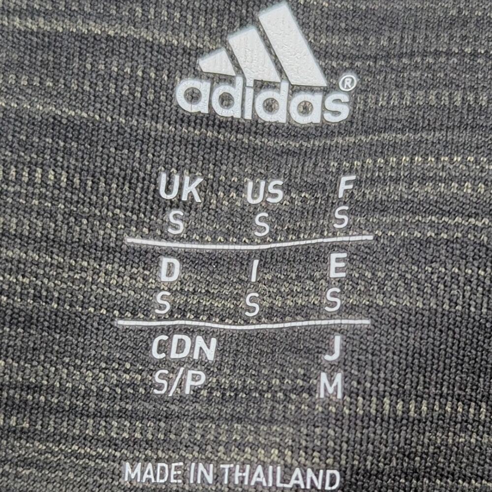 adidas S Gray Women's Short Sleeve Top - Picture 3 of 4